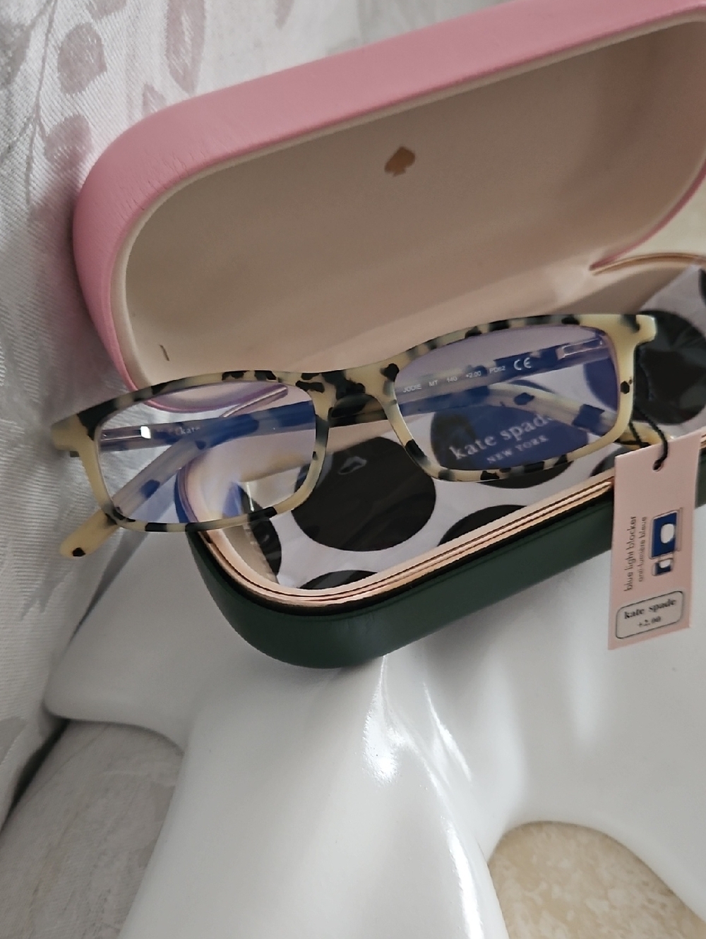 Kate Spade Jodie Reading +2 Glasses With Hard Case, NWT - Picture 13 of 13